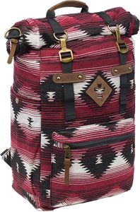 Revelry Drifter Rolltop Backpack 23l Maroon Pattern