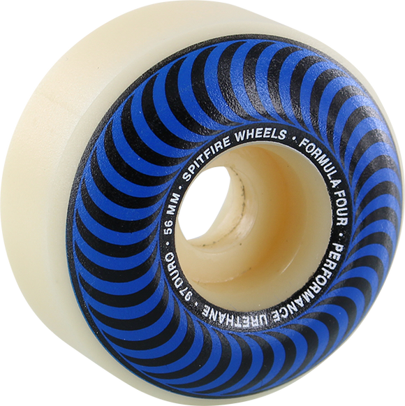 Spitfire F4 97a Classic 56mm Natural W/Blu Skateboard Wheels (Set of 4)