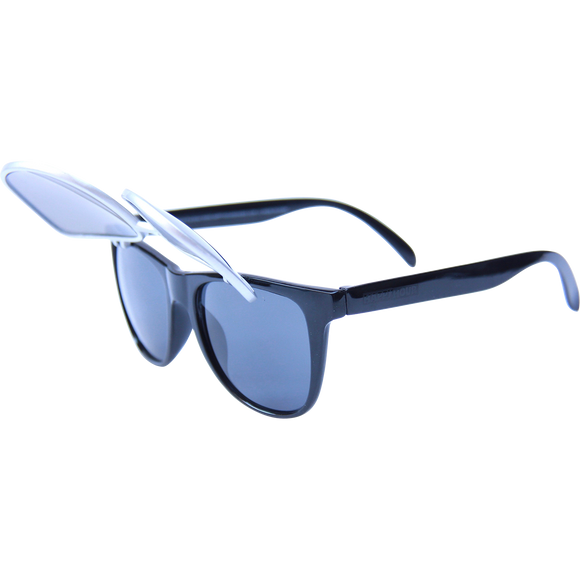 Happy Hour Sunglasses Flip Up Silver Bullets