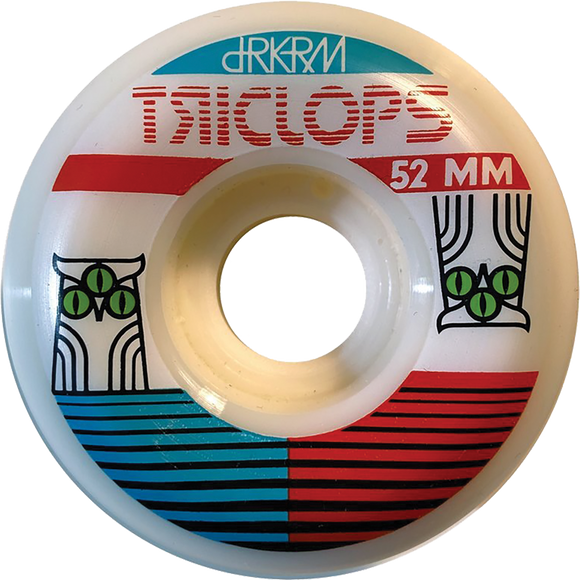 Triclops Strix 52mm 99a White Skateboard Wheels (Set of 4)