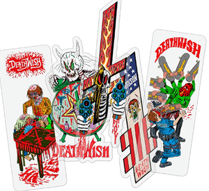 Deathwish 10pk Nightmare City Sticker Assorted