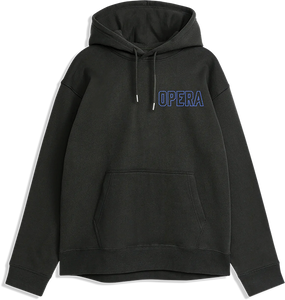 Opera Outline Emb Hooded Sweatshirt - MEDIUM Black