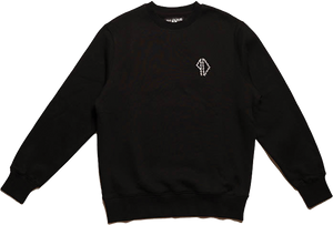 Piss Drunx Barbed Crew Sweatshirt - LARGE Black