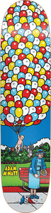 101 Mcnatt Balloons Skateboard Deck -8.5 Multi Ht DECK ONLY