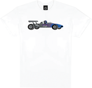 Thrasher Racecar T-Shirt - Size: X-LARGE White