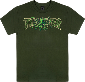 Thrasher Medusa T-Shirt - Size: LARGE Forest Green