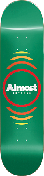 Almost Reflex Skateboard Deck -7.37 Green Hyb DECK ONLY