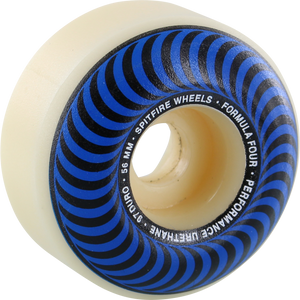 Spitfire F4 97a Classic 56mm Natural/Blue Skateboard Wheels (Set of 4)