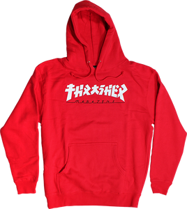 Thrasher Godzilla Hooded Sweatshirt - LARGE Red