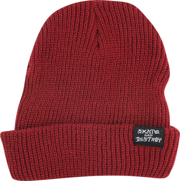 Thrasher Skategoat/Skate & Destroy BEANIE Maroon