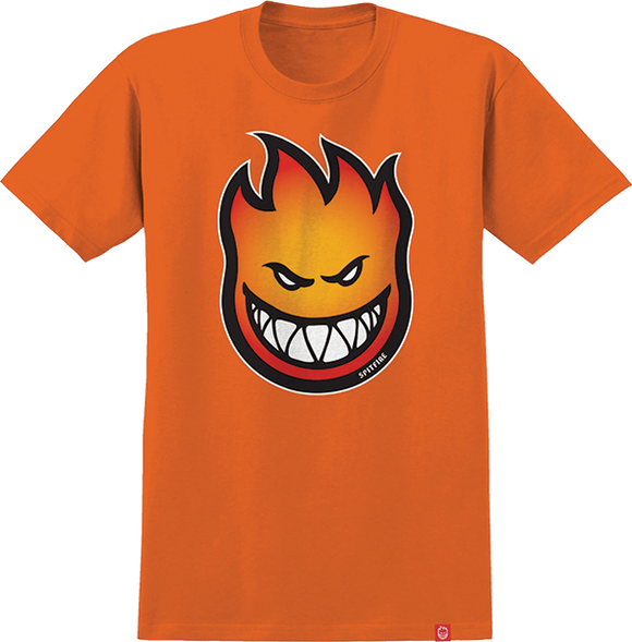 Spitfire Bighead Fill T-Shirt - Size: MEDIUM Orange/Gold/Red