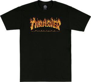 Thrasher Inferno T-Shirt - Size: X-LARGE Black