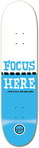 Roger Focus Here Skateboard Deck -8.25 DECK ONLY