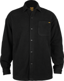 Bones Wheels Black And Gold Buttonup Fleece Jacket MEDIUM Black