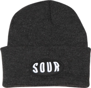 Sour Gm BEANIE Charcoal Grey