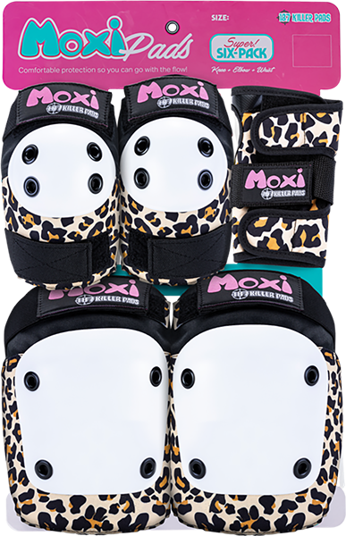 187 6-Pack Pad Set L/Xl-Moxi Leopard 