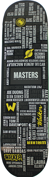 Walker Masters Skateboard Deck -8.0 DECK ONLY