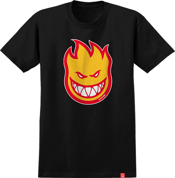 Spitfire Bighead Fill T-Shirt - Size: MEDIUM Black/Gold/Red