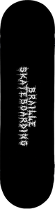 Braille Creepy Writing Skateboard Deck -8.12 DECK ONLY