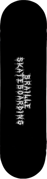 Braille Creepy Writing Skateboard Deck -8.12 DECK ONLY