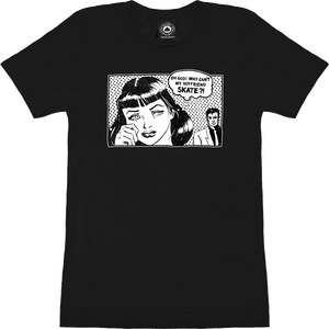 Thrasher Boyfriend Girls T-Shirt - Size: X-SMALL Black