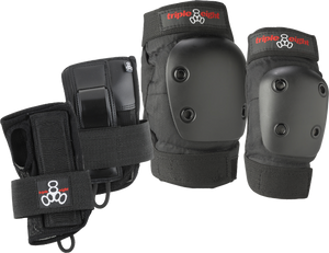 Triple 8 Derby 3/Pk Pads-Junior Knee/Elbow/Wrist