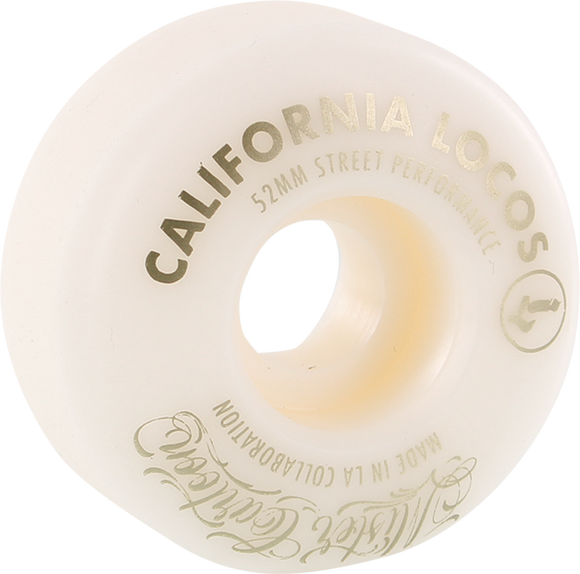 Ca Locos X Mister Cartoon Irons 52mm 99a White Skateboard Wheels (Set of 4)