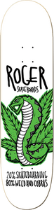 Roger Weed & Cobras Skateboard Deck -8.0 White DECK ONLY