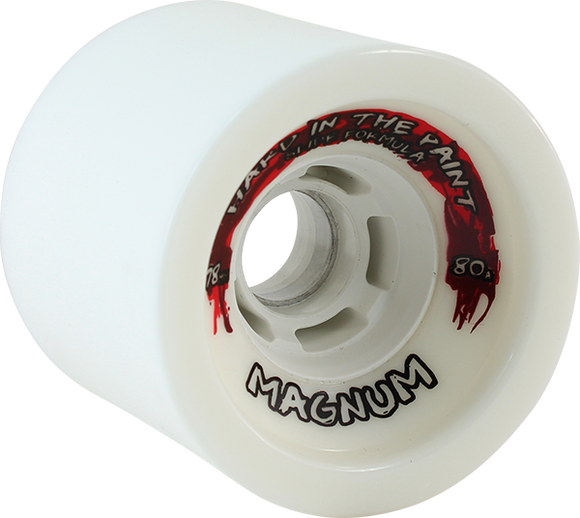 Venom Hard In The Paint Magnum 78mm 80a White Longboard Wheels (Set of 4)