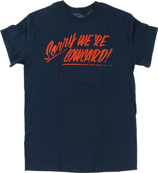 Lowcard Sorry T-Shirt - Size: SMALL Navy