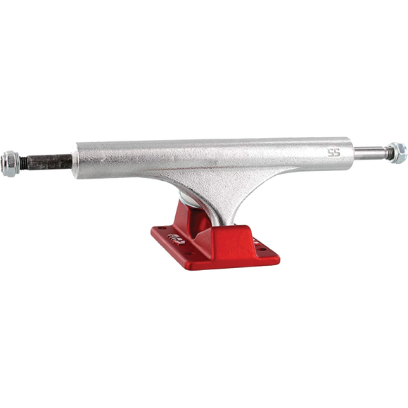 Ace Classic High Truck 55/6.375 Polished/Red Skateboard Trucks (Set of 2)