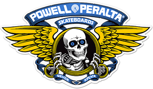 Powell Peralta Winged Ripper Die-Cut 5" Blue Decal