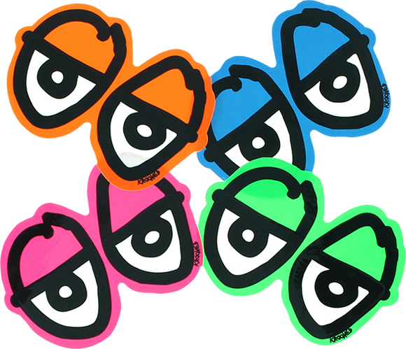 Krooked Diecut Eyes Sm Decal Single