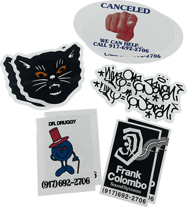 CALL ME 917 16/PK ASST. HOLIDAY 22 STICKER PK