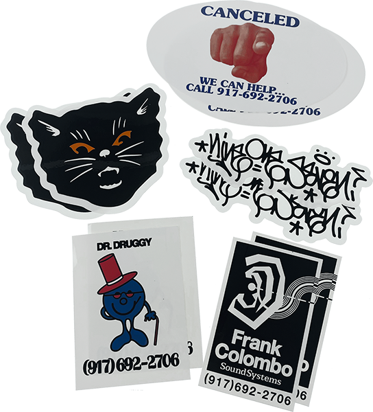 CALL ME 917 16/PK ASST. HOLIDAY 22 STICKER PK