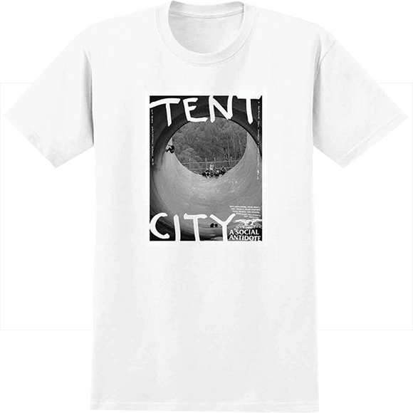 Antihero Tent City T-Shirt - Size: SMALL White