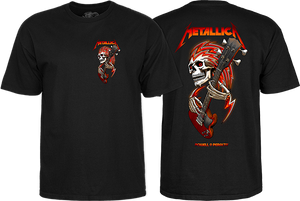 Powell Peralta Metallica Collab T-Shirt - Size: SMALL Black