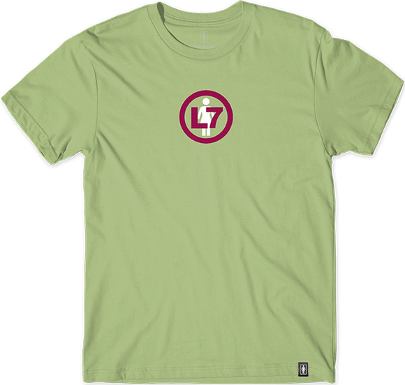 Girl L7 Logo T-Shirt - Size: LARGE Pistachio Green