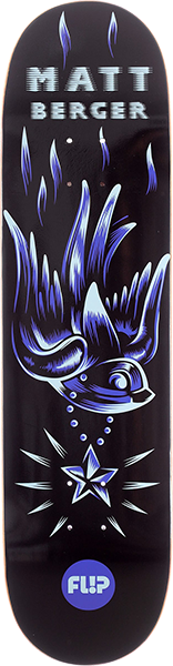 Flip Berger Blacklight Skateboard Deck -8.25 DECK ONLY