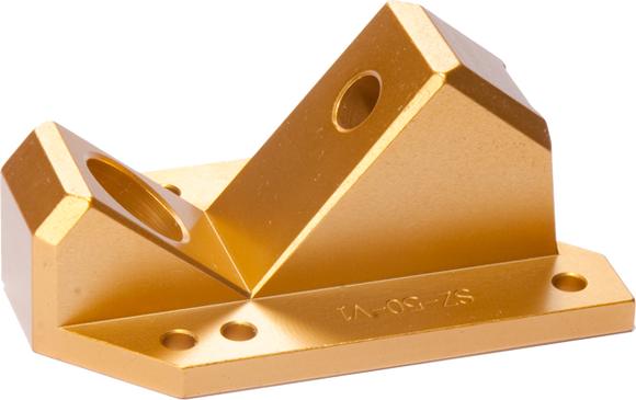 Surf-Rodz Rkp Base Plate 35ø Gold 1pc  Skateboard Trucks (Set of 2)