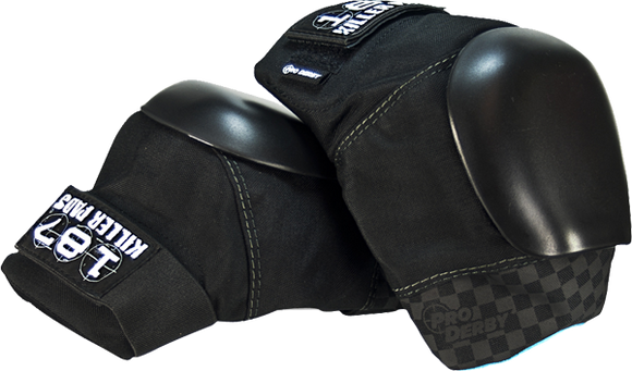 187 Pro Derby Knee Pads Xs-Black/Black 