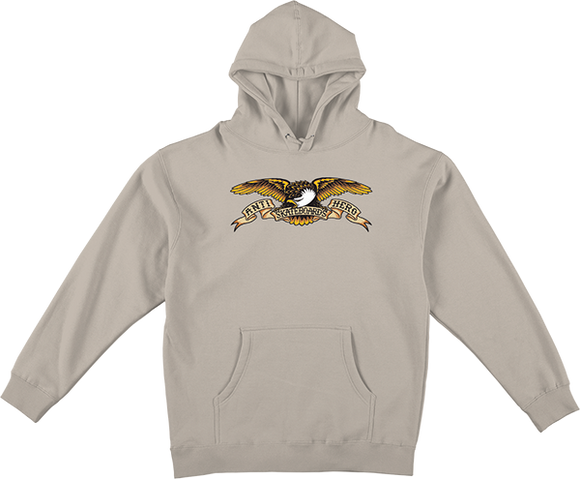 Antihero Eagle Hooded Sweatshirt - SMALL Bone/Black