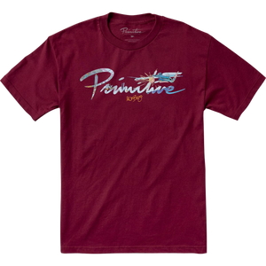 Primitive Moebius Nuevo T-Shirt - Size: SMALL Burgundy