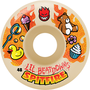 Spitfire F4 99a Classics Lil Beatdown 48mm Nat Skateboard Wheels (Set of 4)