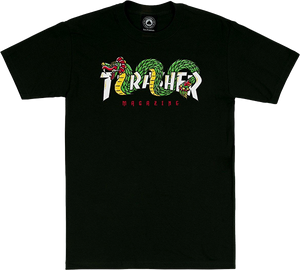 Thrasher Aztec T-Shirt - Size: MEDIUM Black