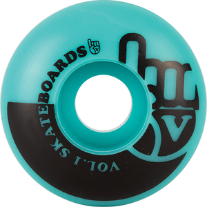 Vol.1 No.1 53mm Teal/Black Skateboard Wheels (Set of 4)