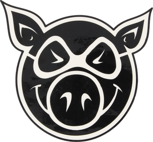 Pig Head Med Decal Single