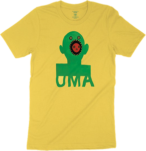 Uma Mouthface T-Shirt - Size: MEDIUM Yellow