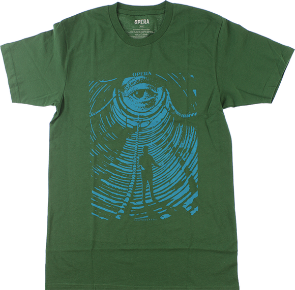 Opera Slither T-Shirt - Size: LARGE Dark Green