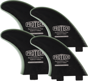 Proteck Perform Fcs Quad 4.5+4.0 Black Surfboard FIN 